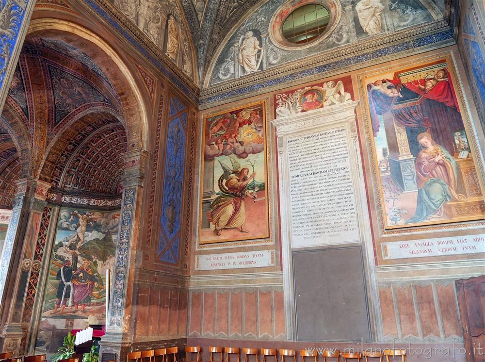 Biella - Braccio sinistro del transetto e Cappella della Crocifissione nella Basilica di San Sebastiano